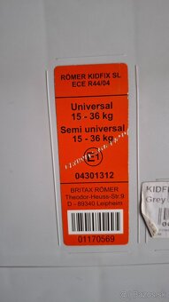 Autosedačka Britax Romer 15 - 36kg - 8