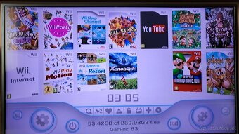 Nintendo Wii +256GB usb kluc +70hier +Balance board - 8