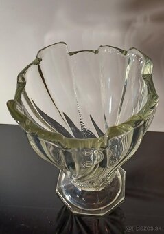 Nádherná hrubostenná Art Deco váza - 8