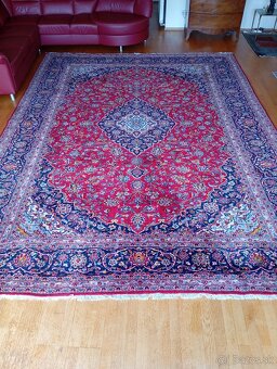 🌟Luxusný ručne viazaný perzský koberec Keshan 400×300 cm🌟 - 8