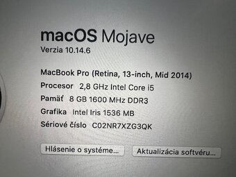 Apple MacBook pro 13” RETINA + obal /2014 SUPER CENA/ - 8
