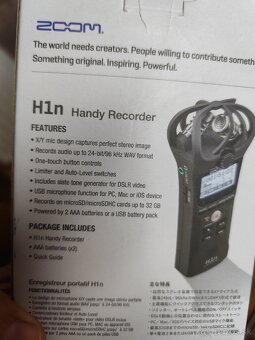 Zoom H1n Prenosný rekordér + stojan Zoom TPS - 5 - 8