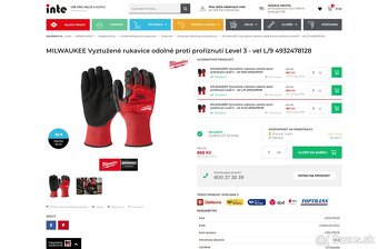 profesionálne pracovné Milwaukee a R-Flex rukavice 20 ks - 8