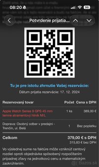NEPOUŽÍVANÉ APPLE WATCH 9 45mm - 8