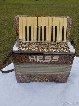 Harmonika akordeón heligonka Hess Klingenthal - 8