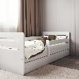 Detská posteľ biela, 180x80 cm + uložný priestor, matrac - 8