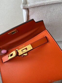 Hermes kelly mini kabelka oranžová - 8