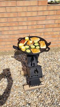 Raketová pec,záhradný gril,rocket stove. - 8