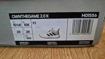 NOVE tenisky Adidas ownthegame 2.0 K - 8