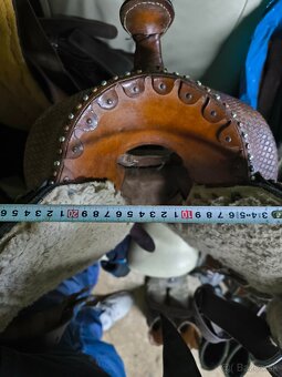 Westernové sedlo barell - 8