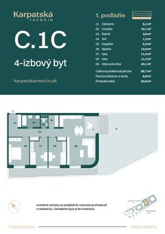 RADO | Rezidencia Karpatská (C.1C), 4i byt 96 m2 s predzáhra - 8