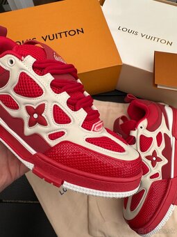 Louis Vuitton tenisky RED komplet balenie - 8