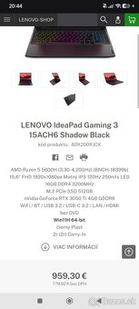 Lenovo Ideapad Gaming 3 15ACH6 - 8