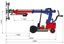 Manipulator, Minižeriav, Montáž skla, Montážna technika - 8