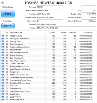 3,5" HDD Seagate / WD / Toshiba 4TB - 8