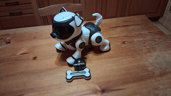 Robotický pes TEKSTA  bielo-čierny - 8