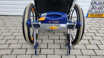 invalidny vozík 51cm s elektrickým pohonom pre asistenta - 8