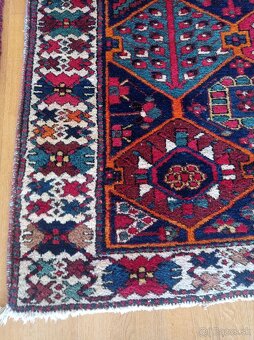 ⭐Starožitný nomádsky Qashqai koberec 215x156 cm⭐ - 8
