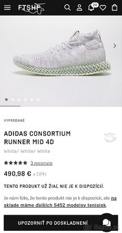 ADIDAS CONSORTIUM RUNNER MID 4D tenisky 42 ⅔ - 8