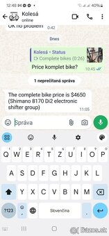 cestný bicykel , sram , shimano , - 8