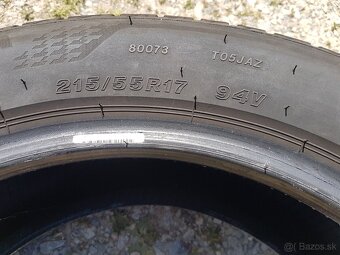 215/55 r17 letné pneumatiky 4ks Bridgestone DOT2020 - 8