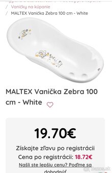 Vanička na kúpanie dĺžka 100 cm - 8