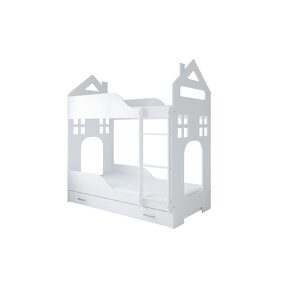 Poschodová posteľ domček-so šuflíkmi aj matracmi 180 cm - 8