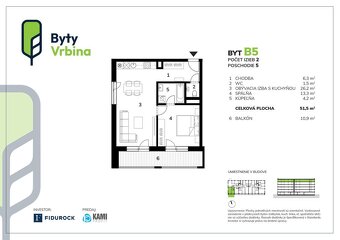 Na predaj 2 izbový byt s loggiou  v novostavbe v Piešťanoch  - 8