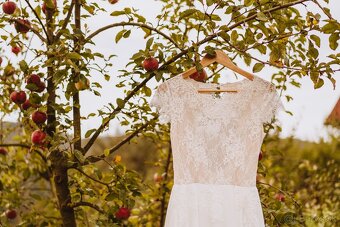 Svadobné vintage/boho/prírodné šaty od Dyona - 8