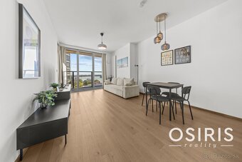 Klimatizovaný 2 izbový byt s terasou v Eurovea Tower, 1x par - 8