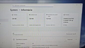 HP ProDesk 400 G4 kompletná zostava - 8
