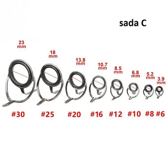 očká na udicu, prút, sada 7ks - 8