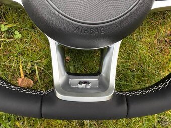 -Rline VW VOLANT KOZENY MULTIFUNKCNY biele šitie - 8