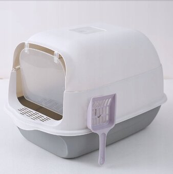 ✅ UZAVRETÁ/OTVORENÁ TOALETA PRE MAČKY S FILTROM A LOPATKOU ✅ - 8