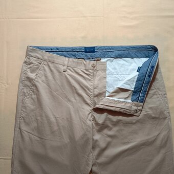 Gant elegantné béžové nohavice Hallden Slim W40 L34 - 8