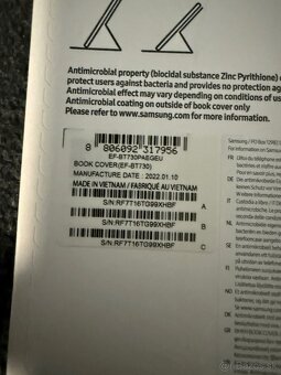 Predám EF-BT730PBE Samsung Book Pouzdro pro Galaxy Tab S7+/S - 8