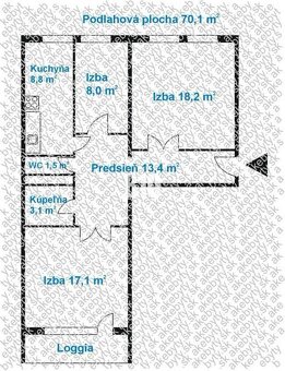 PREROBENÝ 3-IZBOVÝ BYT NA ZAČIATKU PETRŽALKY - 8