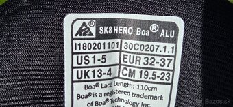 Detské kolieskové korčule K2 SK8 Hero Boa ALU - 8