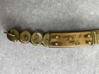 Skladací vrecková nôž Navajo Toledo 19storočie - 8