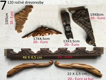 Drevorezby starožitné rok 1870 - 1900 - 8