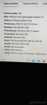 Predám cestný bike Ghost - 8