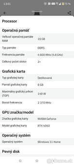 Predám herný notebook Asus TUF GAMING - 8