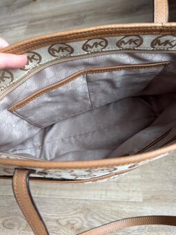 Michael Kors kabelka koža + textil - 8