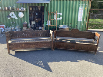 starožitné ľudové lavice - 8