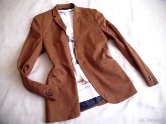 H&M pánske tenšie sako M-L (50) - 8