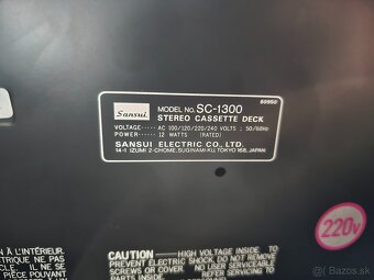 SANSUI SC-1300 vintage kazetový magnetofón - 8