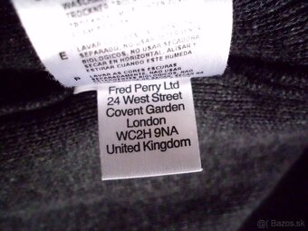 Fred Perry pánsky sveter tmavošedý L-M - 8