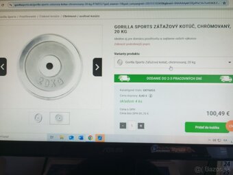 Železný/liatinový pochromovaný kotúč 20 kg/25 mm - NOVÝ - 8