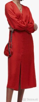 Karl Lagerfeld šaty jaquard červené - 8