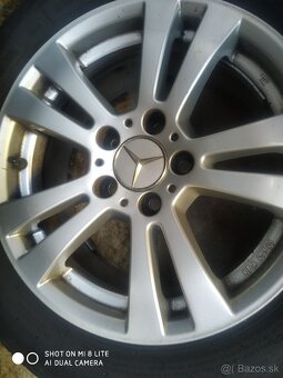 Original disky Mercedes 5x112 R16 s novymi letnymi pneu - 8